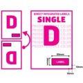 Single Integrated Label – Style D – 100 Sheets
