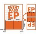A4 Sheet with Integrated Event Pass – 250 Sheets